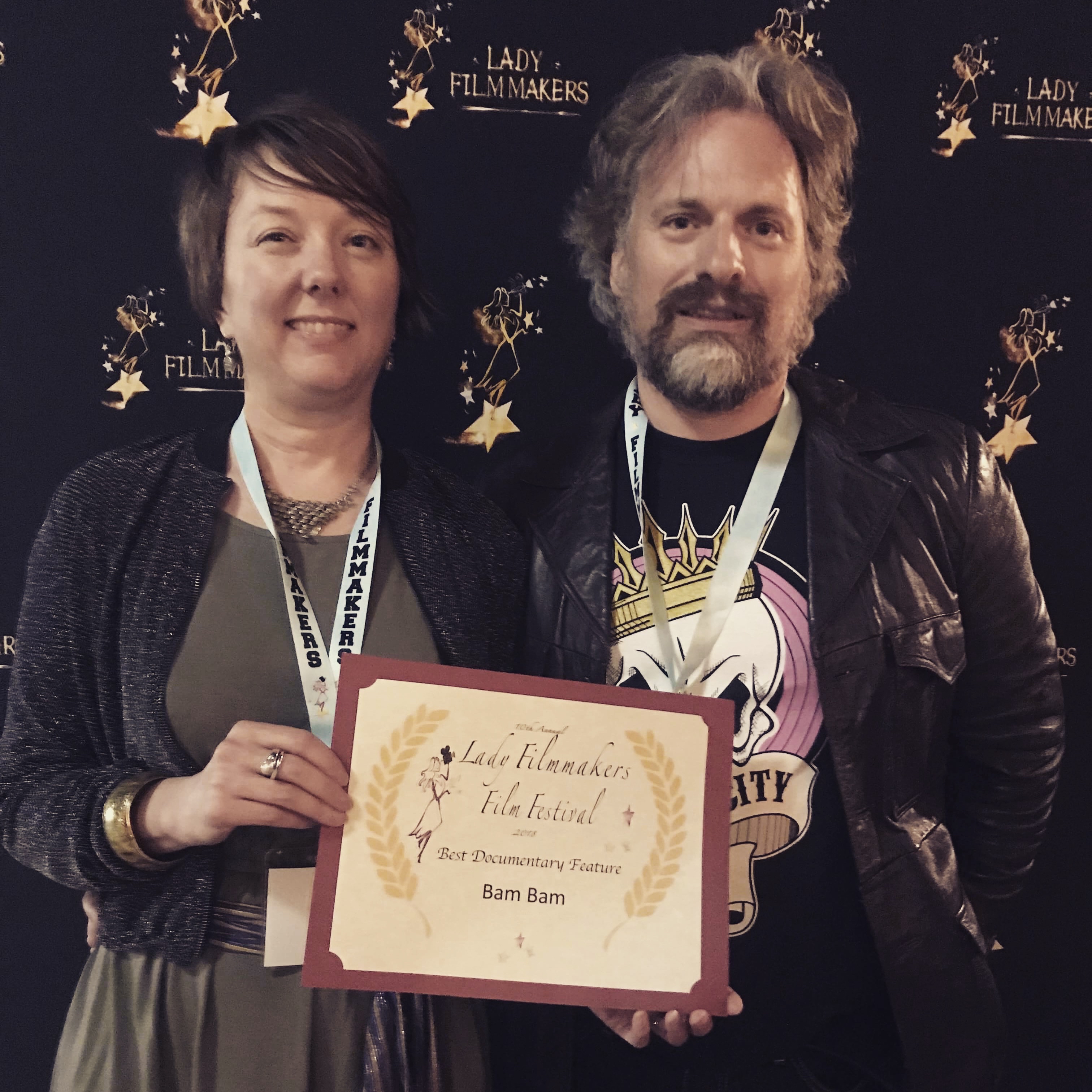 Best Feature Documentary for Bam Bam at Lady Filmmakers Film Festival